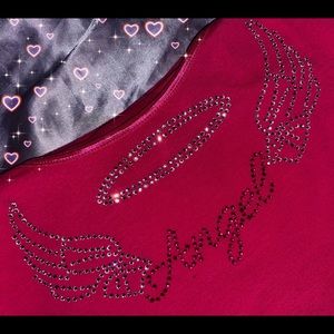 ✨CUSTOM ANGEL RHINESTONE TOP✨